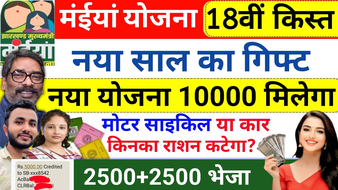 24 जनवरी | नया योजना 10000 मिलेगा✅ maiya Yojana ka paisa kab milega? ration card | maiya yojana 2500
