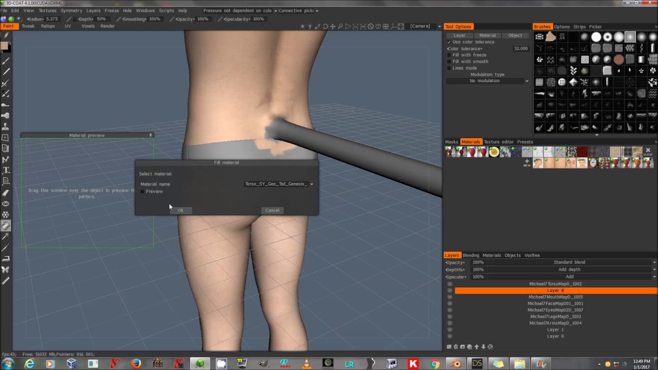 Geograft In Daz Studio 4.9 Part 2: Texturing With 3D Coat