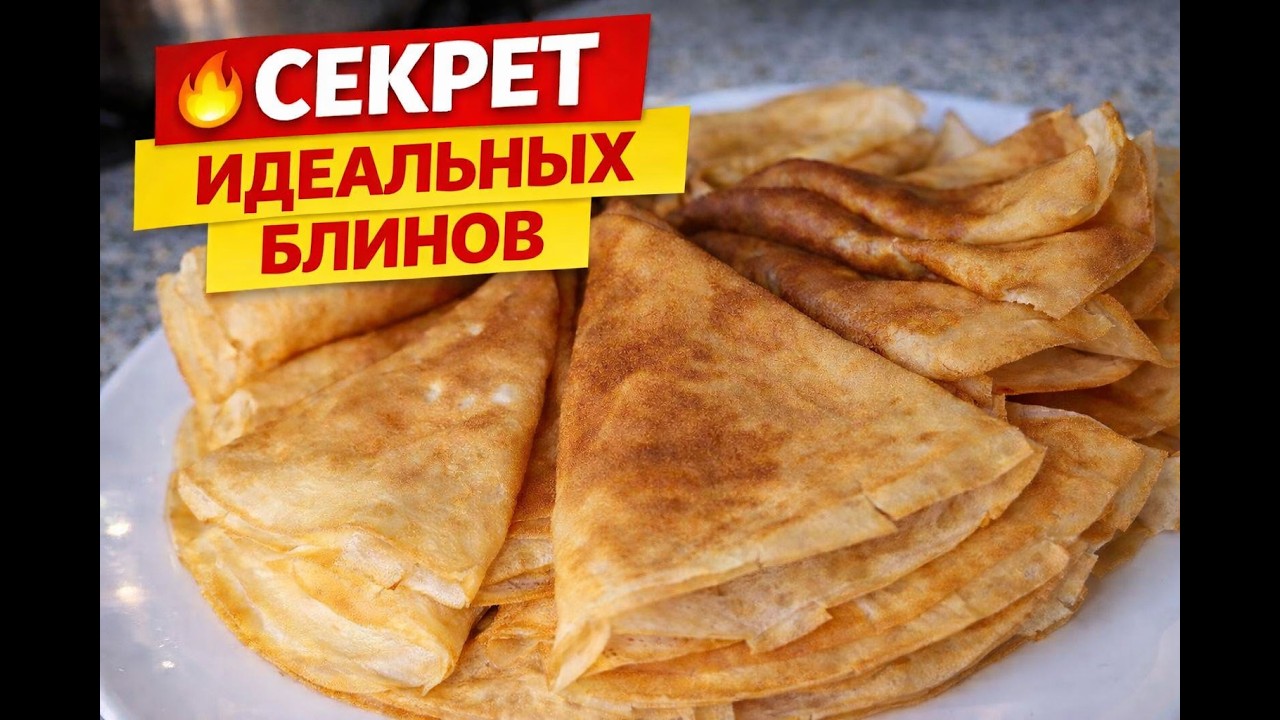 Секрет блинов, которые получаются всегда  Семейный рецепт