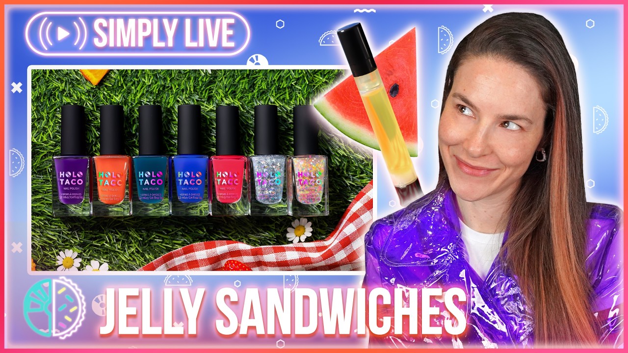 Finally eating the nail polish?🤤 NEW formula!! Holo Taco jellies 🔴LIVE 👀