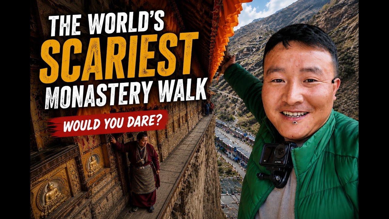 The World's Scariest Monastery Walk? Inside a 1,000-Year-Old Tibetan Temple Where Milarepa Meditated