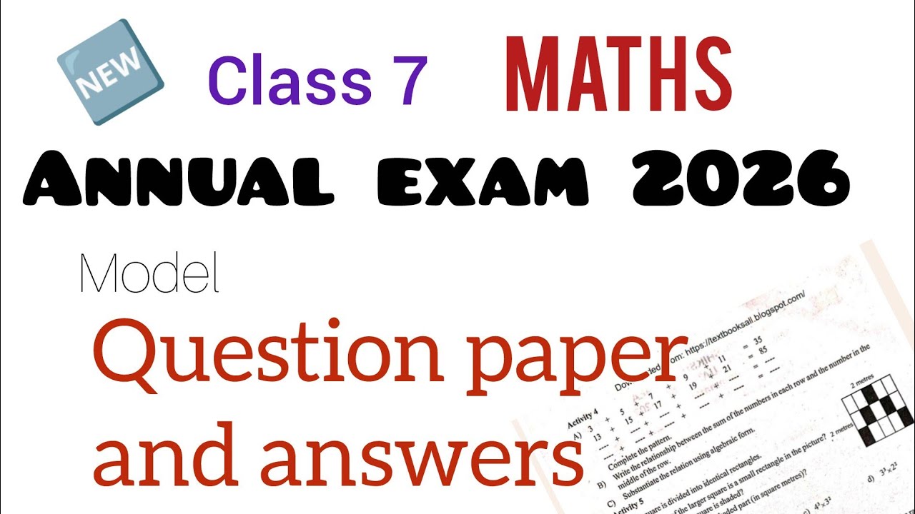 Образец экзаменационного задания и ответы к годовому экзамену по математике для 7 класса за преды...