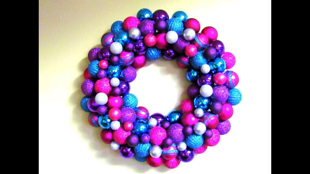 DIY Christmas Ornament Wreath Tutorial