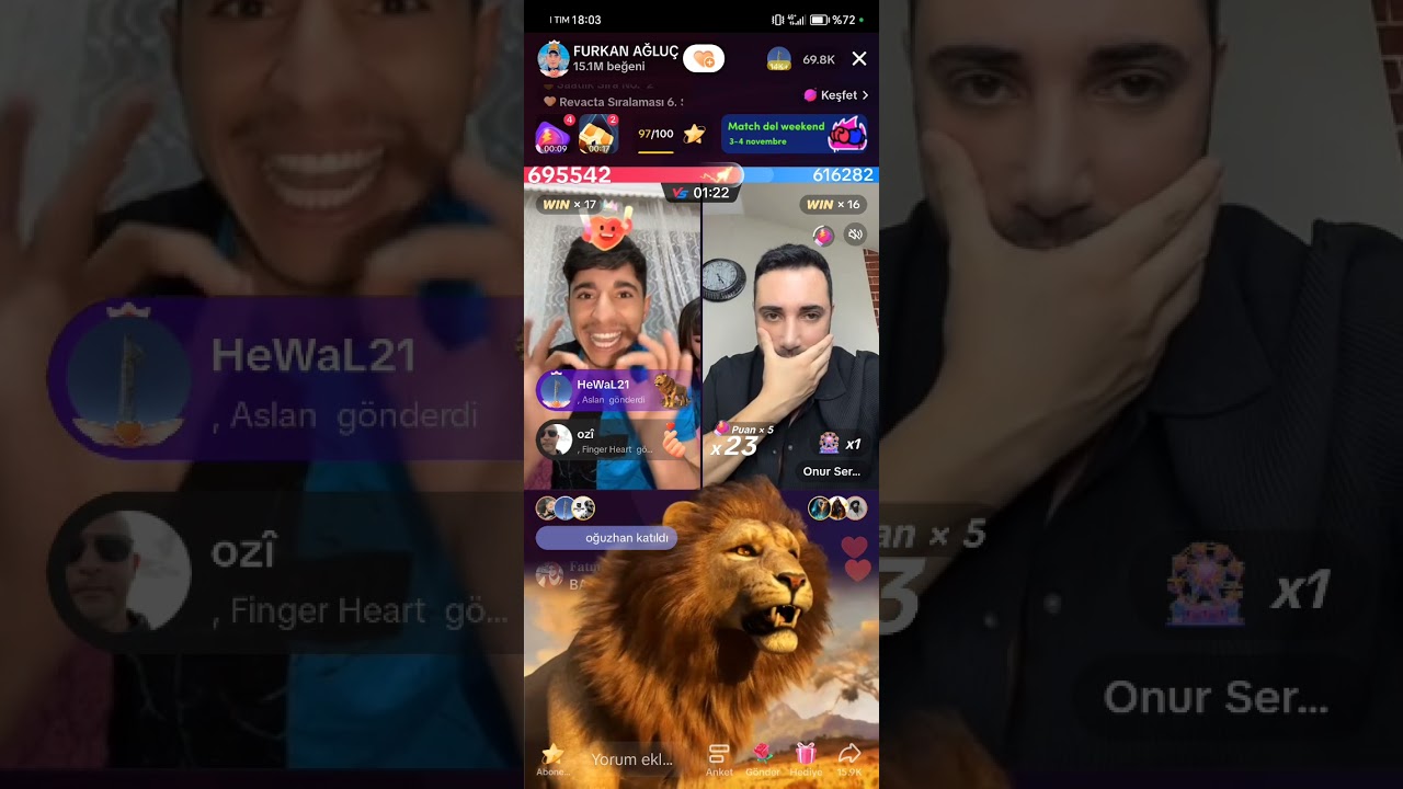 Furkan Agluc & Onur Sermik Live Pro yarışması Dev Kapışma !!!!  #furkanagluc #onursermik