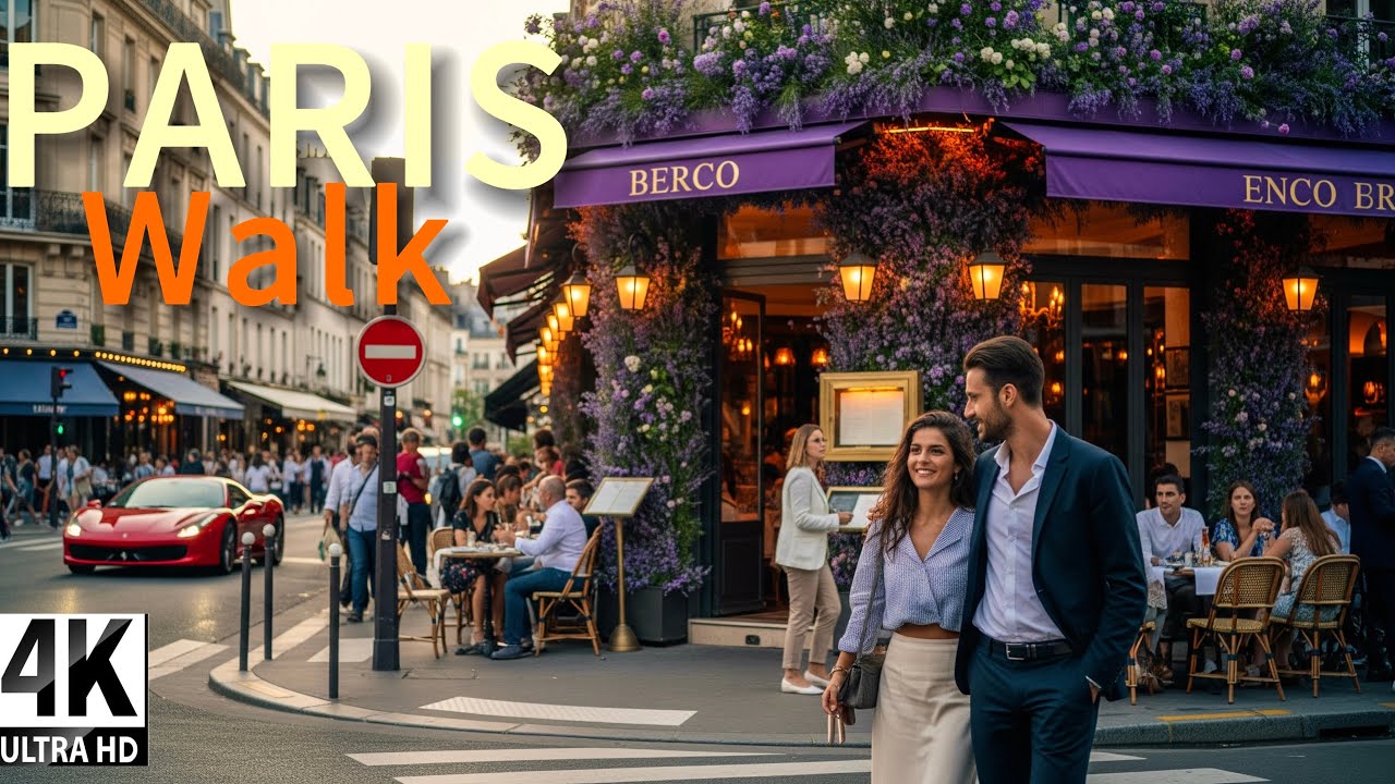 Paris Walking Tour 2025 🇫🇷 | Le Marais, Eiffel Tower & Châtelet in 4K | Day & Night City Vibes
