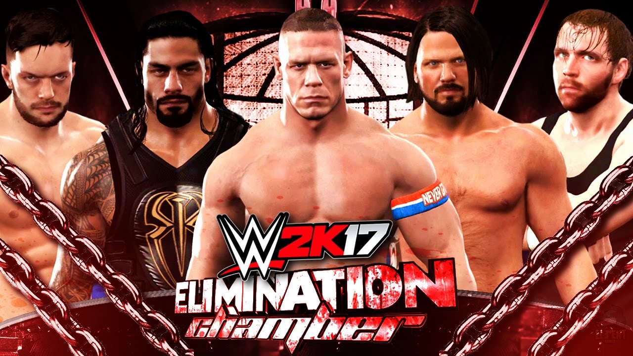 WWE 2K17 Elimination Chamber - AJ Styles vs Roman Reigns vs John Cena vs Balor vs Ambrose vs Owens