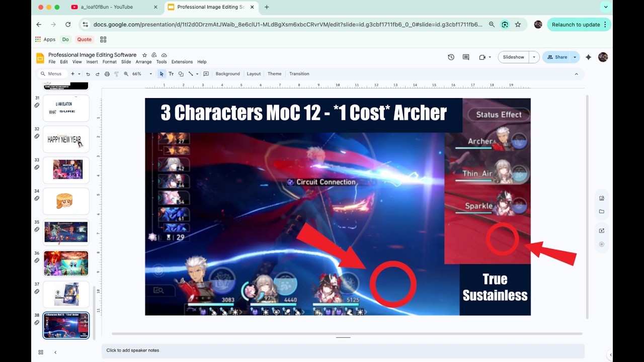 No 4th Character - Sustainless *1 Cost* Archer MoC 12