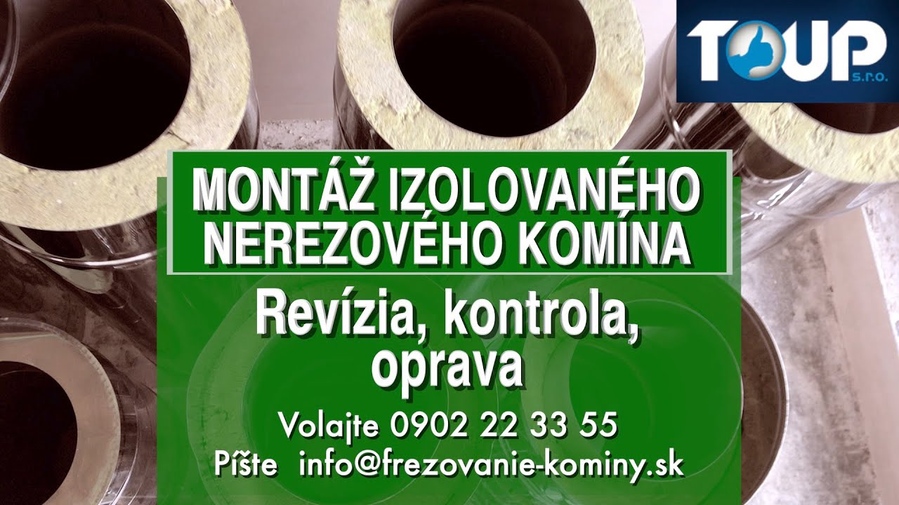 #32_TOUP_Montáž komínovej zostavy nerezového IZOL trojvrstvového komína