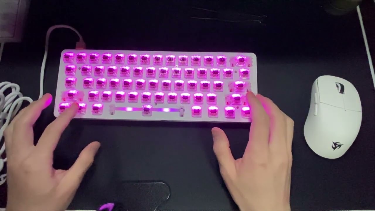 【ASMR風】Pulsar PCMK ANSI 60% Customを組み立ててみる動画