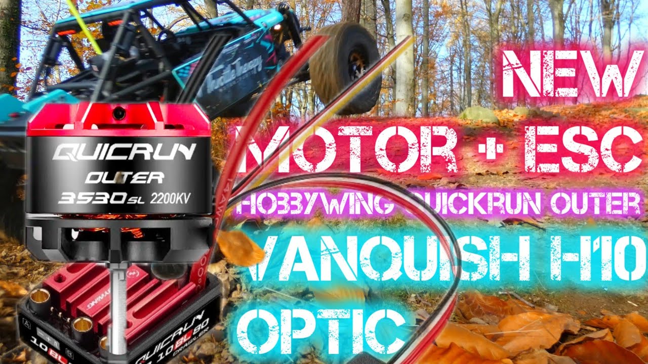 New Hobbywing Qiuckrun Outer 3530SL 2200kv | First Testrun and Review | Vanquish H10 Optic