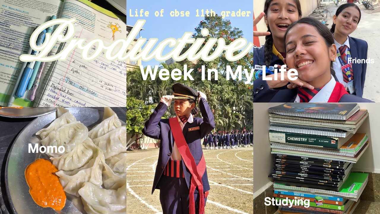 A Productive Week in My Life | High School Study Vlog 📚 | Student Life in India