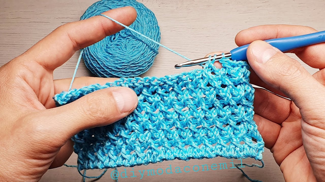 Como tejer punto cruzado a crochet paso a paso