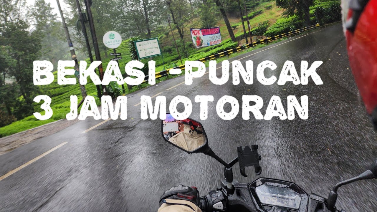 Touring Santai BEKASI-PUNCAK dari Panas sampe HUJAN DERAS Full Happy 😊😊