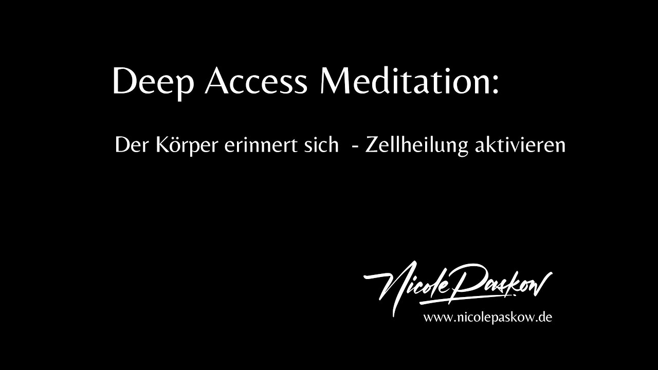 Geführte Meditation – Verbindung mit deinem Körper & Zellheilung aktivieren
