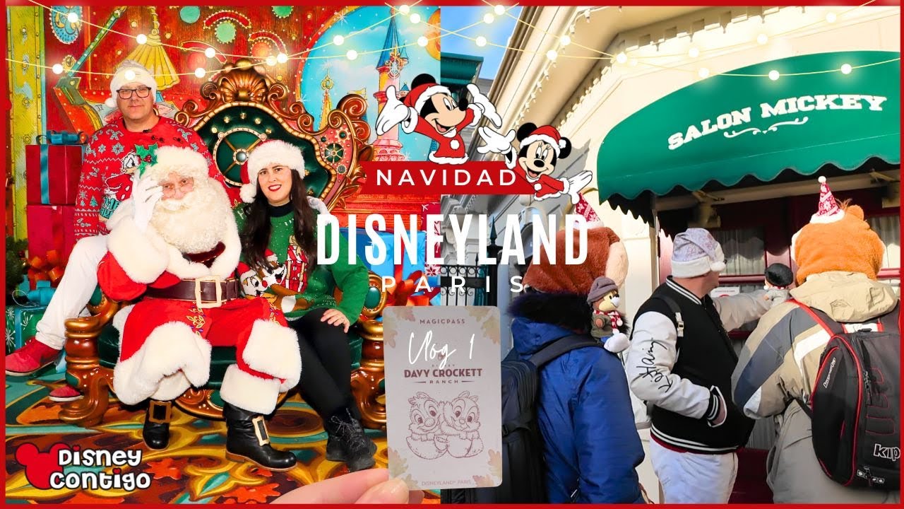 🎄 Así EMPIEZA nuestro VIAJE NAVIDEÑO a DISNEYLAND PARIS 🏰 Disfrutamos del SALÓN MICKEY