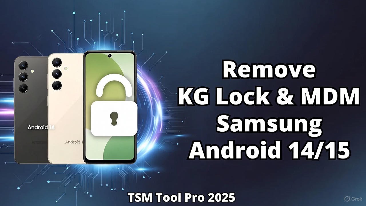 Remove KG Lock & MDM on All Samsung Android 14 & 15| TSM Tool Pro 2025