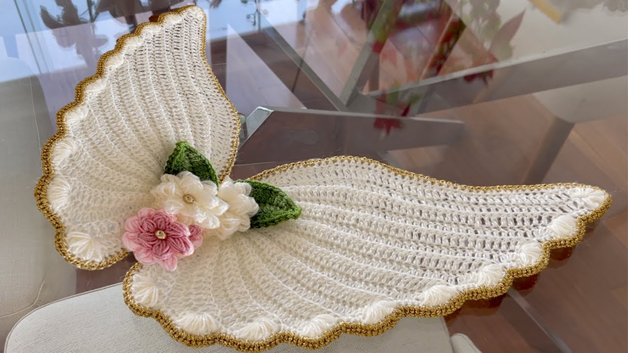 Centros de Mesa de Croche Modelo Angel