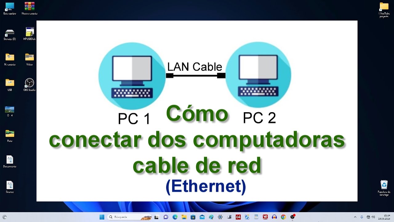✨Como Crear una Red local y Compartir Archivos con el Cable de Red 🔥con Alta Velocidad