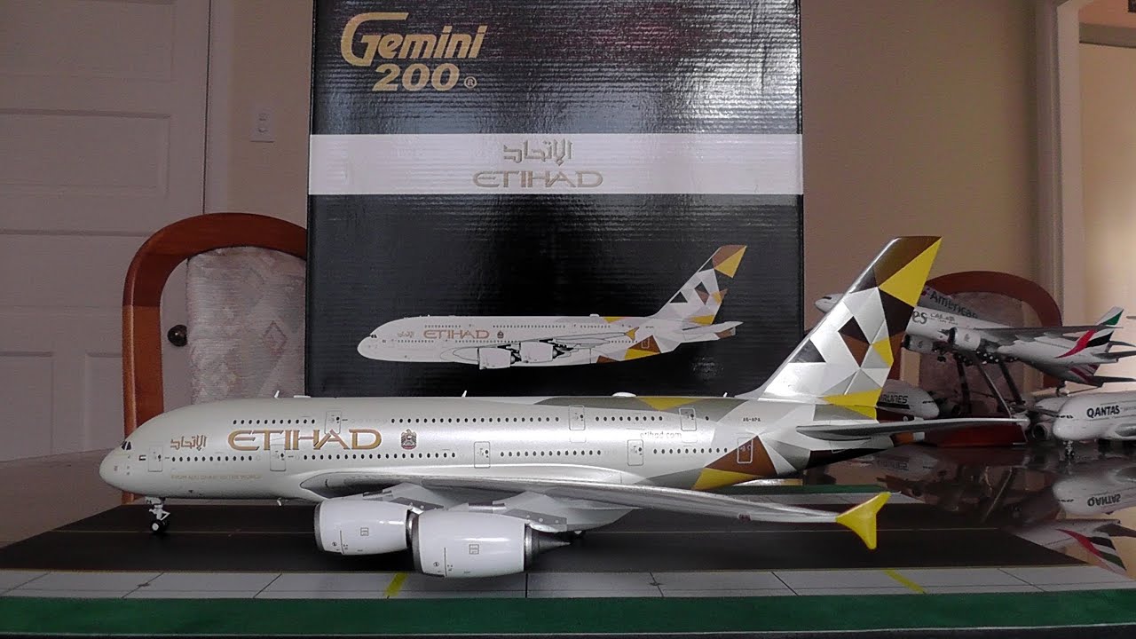 Gemini Jets 1:200 Etihad A380 'New Livery' Unboxing and Review