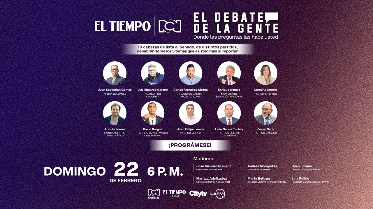 🗳️🇨🇴 #ElDebateDeLaGente | Candidatos al Congreso responden a los colombianos