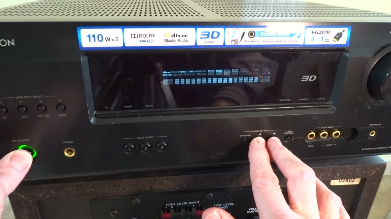 DENON AVR — Исправление заводских настроек ресивера объемного звучания