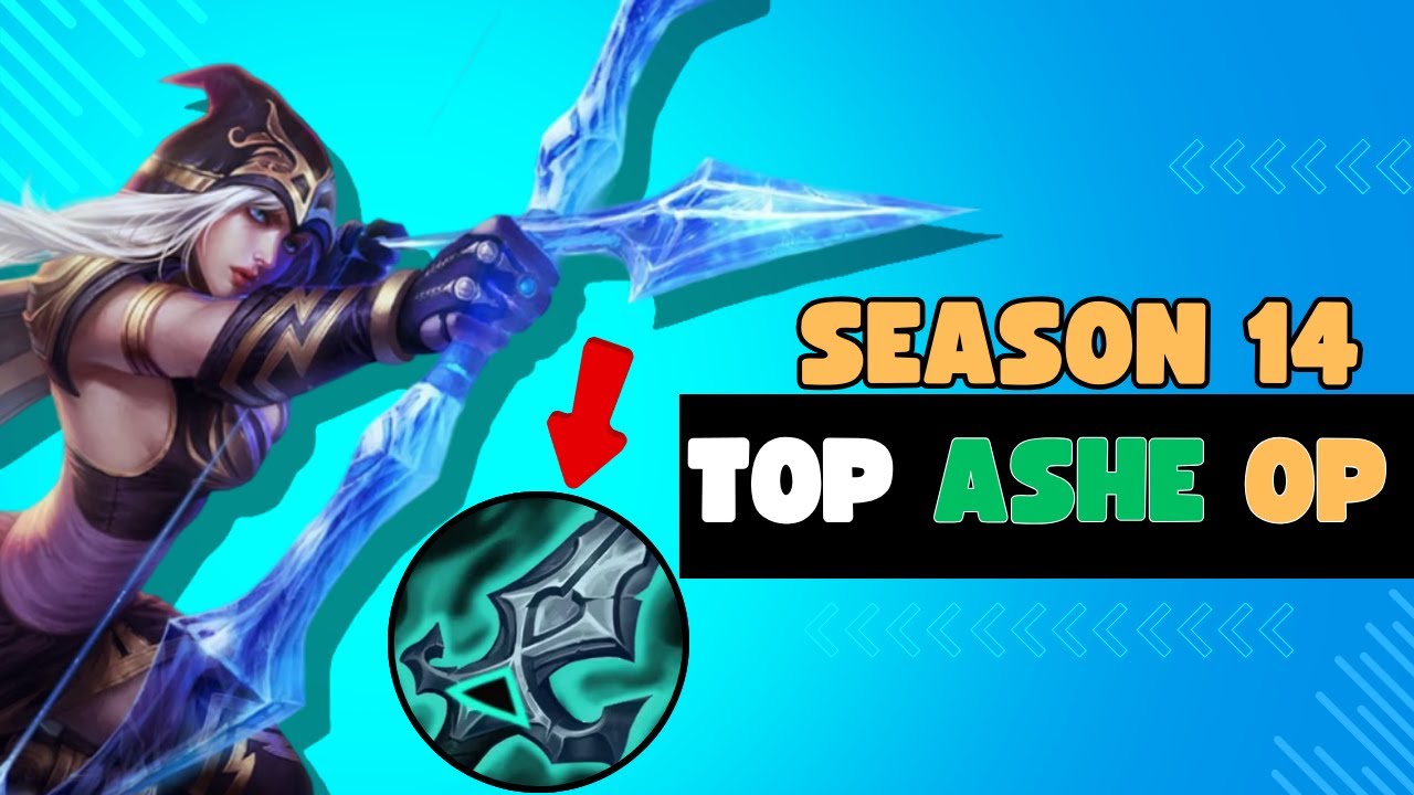 ASHE TOP LANE IS NEW META !! (S14 Ashe TOP Gameplay Guide)