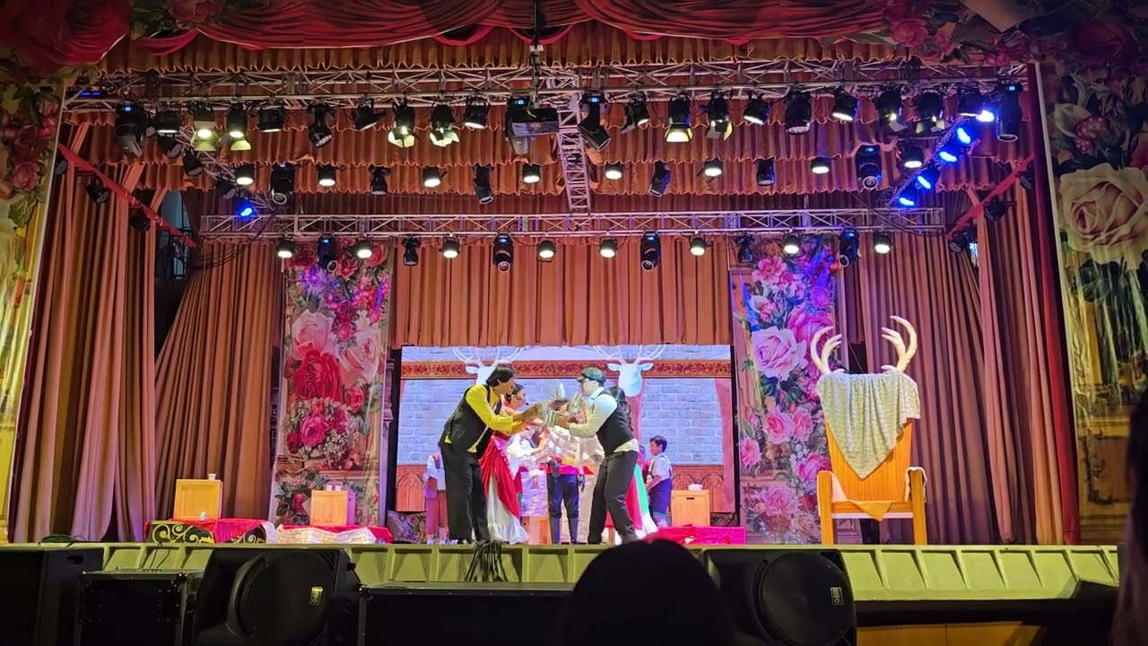Aidan performing as Gaston in BYC  production of Disney's Beauty and the Beast