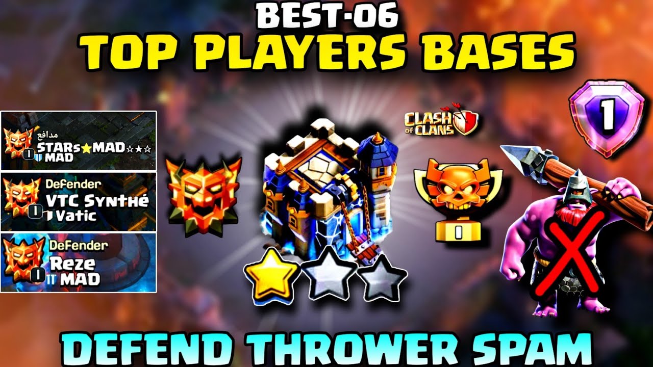 Top 6 Best Town Hall 18 Bases for 1 STARS ! With TH18 War Base Link (Clash of Clans)