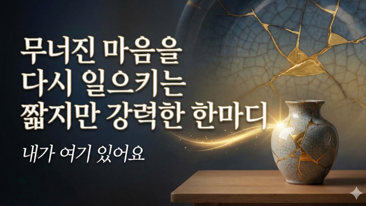당신의 상처는 흉터가 아니라 무늬입니다 | 내가 여기 있어요