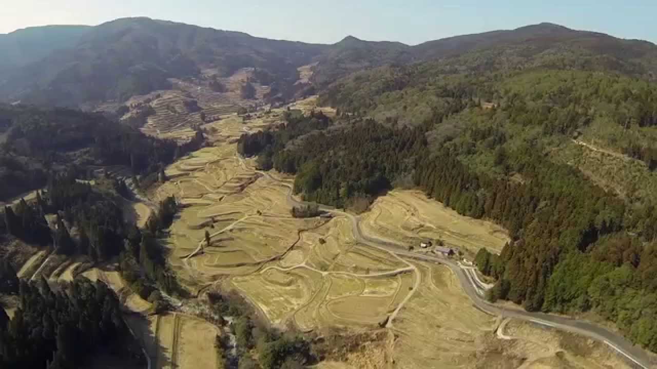 本山町空撮散歩　棚田大石地区　2015