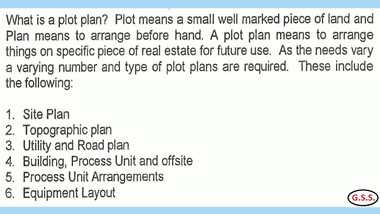 Engineering : How to prepare Plot Plan, Plant Layout & Equipment Layout