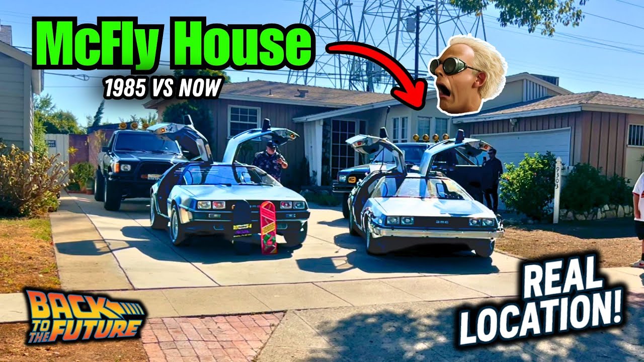 Back to the Future Cars Return to Filming Locations After 40 Years!