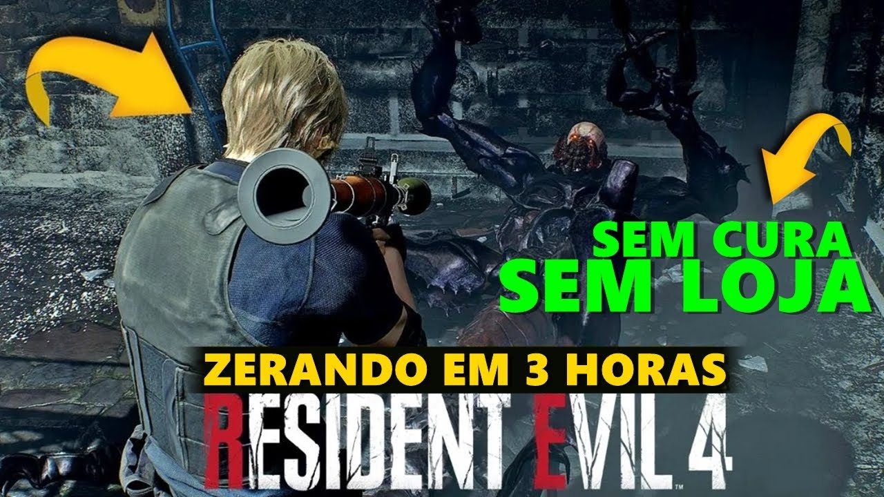 RESIDENT EVIL 4 REMAKE (2023) - ZERANDO EN 3 HORAS, SEM CURA, SEM LOJA!! - (PS5)
