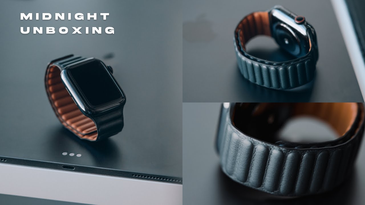 New Apple Midnight Leather Link Unboxing