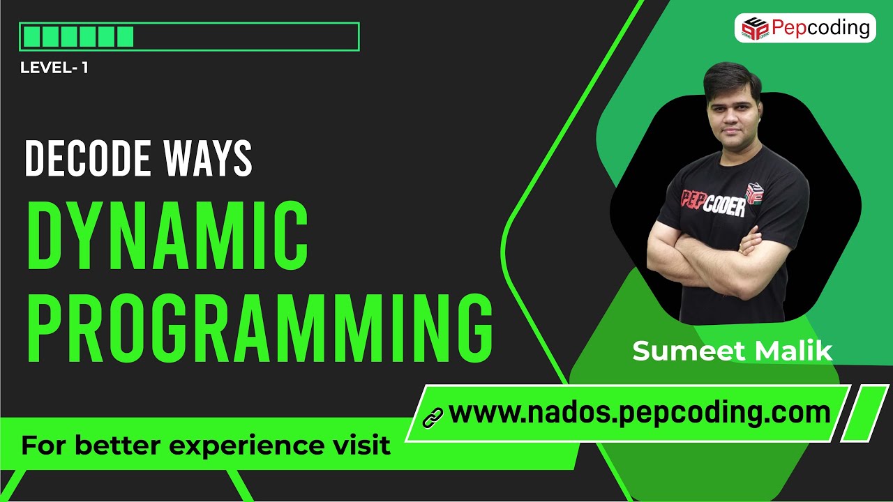 Decode Ways Dynamic Programming | Total Ways to Decode a String | Count Encodings