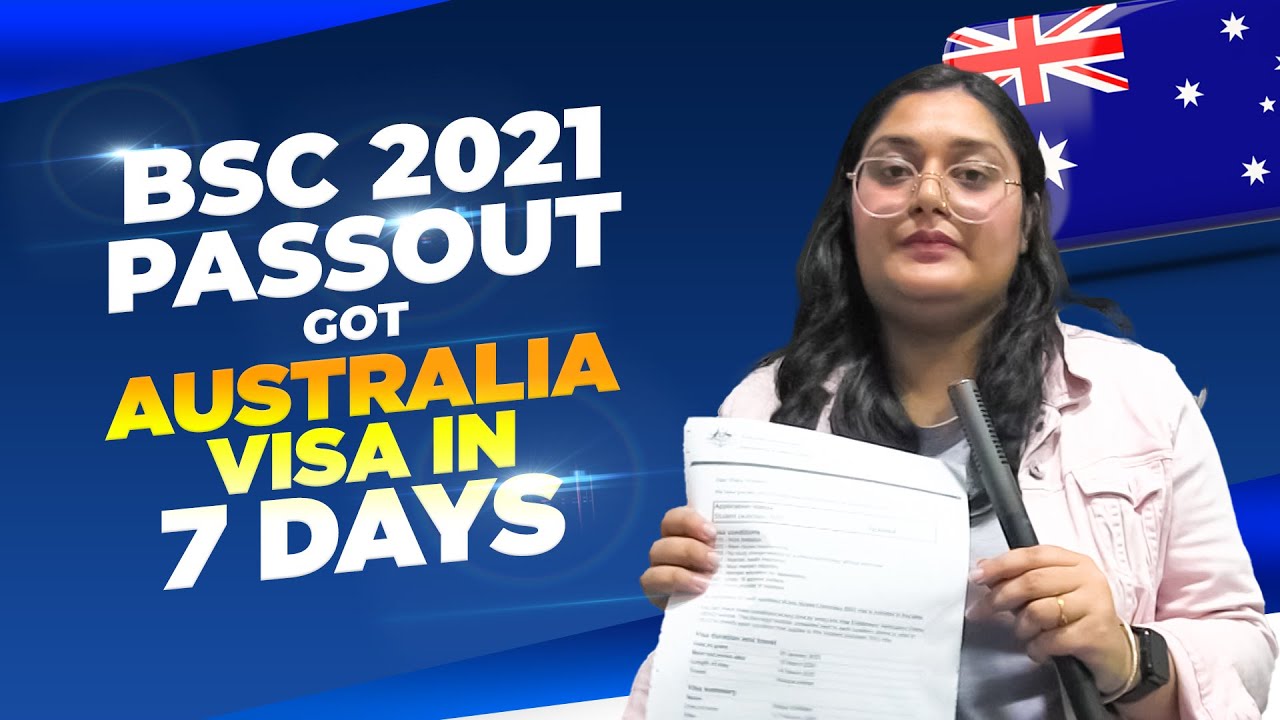 2021 graduate got Australia Study Visa in just 7 days