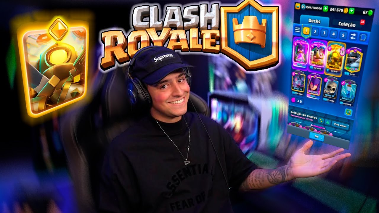 CORINGA MOSTRANDO SUA EVOLUÇÃO NO CLASH ROYALE