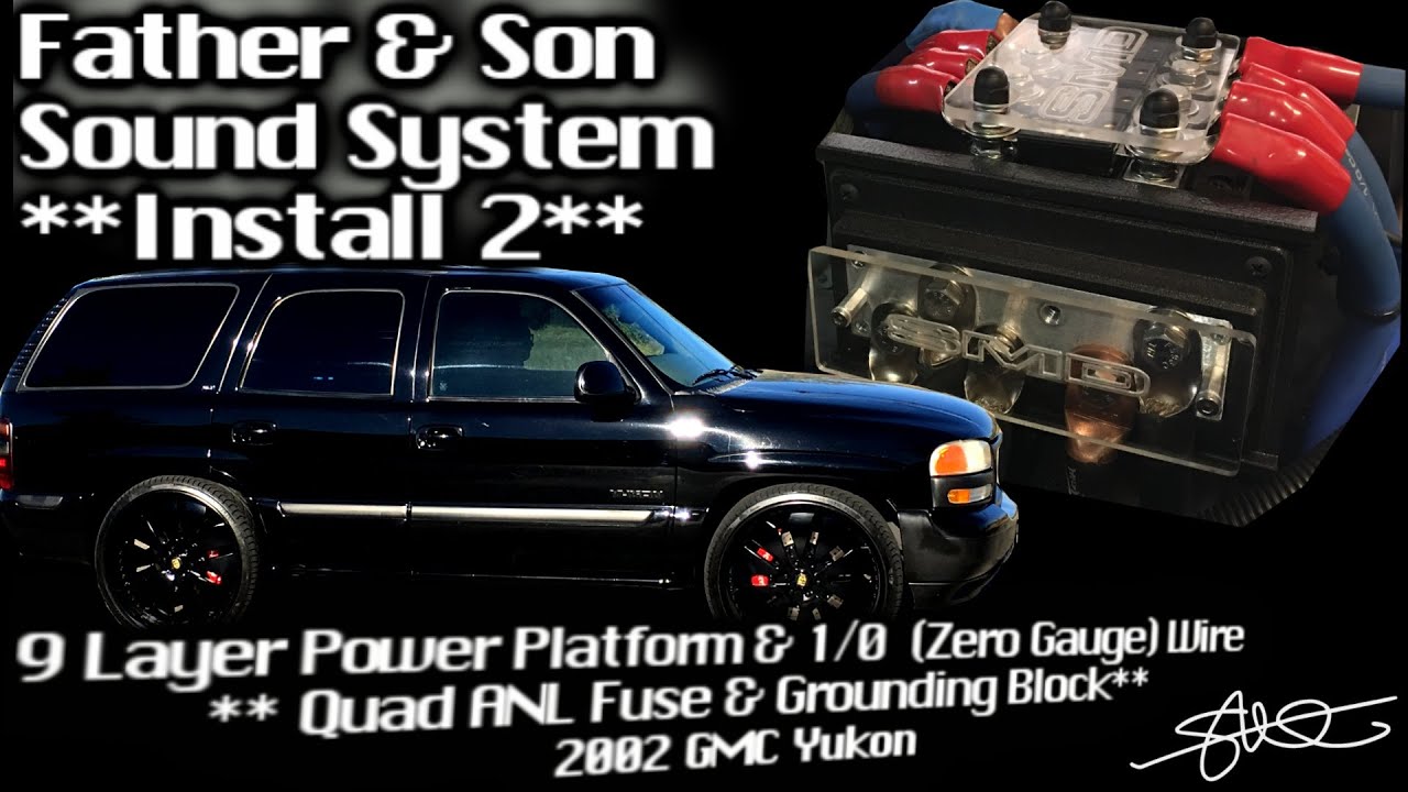 9 Layer Power Platform - Father & Son Sound System Install 2 - Quad ANL Fuse Holder & Ground Block