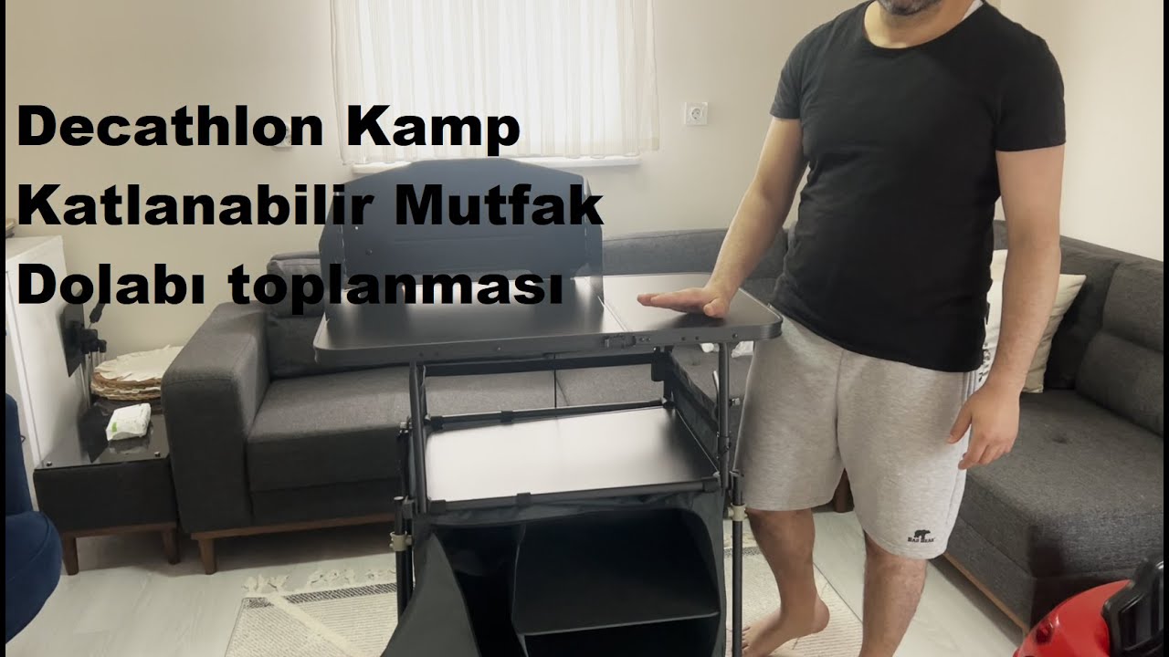 Decathlon Katlanabilir Kamp Mutfak Dolabı Toplanması