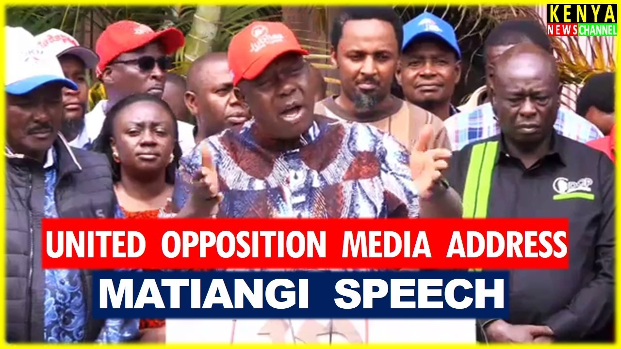 Matiangi EXPLOSIVE remarks today with Gachagua & Kalonzo during United Opposition Press Conference