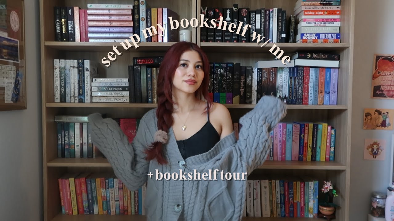 Build & Organize my bookshelf w/ me + BOOKSHELF TOUR