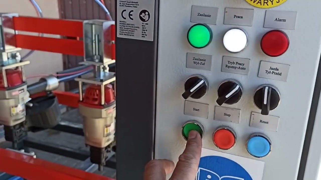 Linia do Zbijania Palet Zbijarka Pt 1000 Plus /PT 1000 /Sztaplarka PT 16 Pallet Nailing Machine