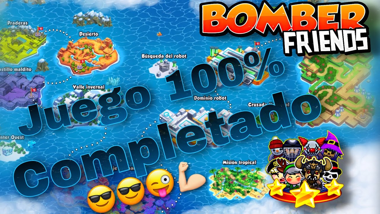 Bomber Friends - Mapas Completados 100% + Pack SuperLote 😎💣