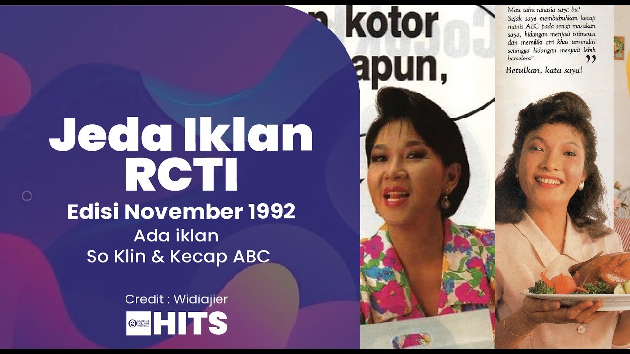 Jeda Iklan RCTI edisi November 1992 (feat. iklan So Klin & Kecap ABC)