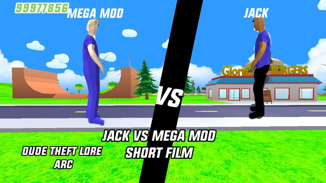 Jack vs mega mod short film dude theft lore 