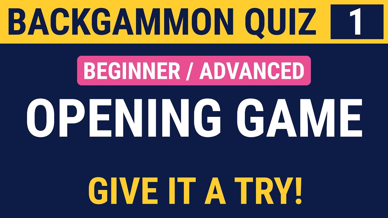 Backgammon Quiz - Test yourself! 🎲🎲