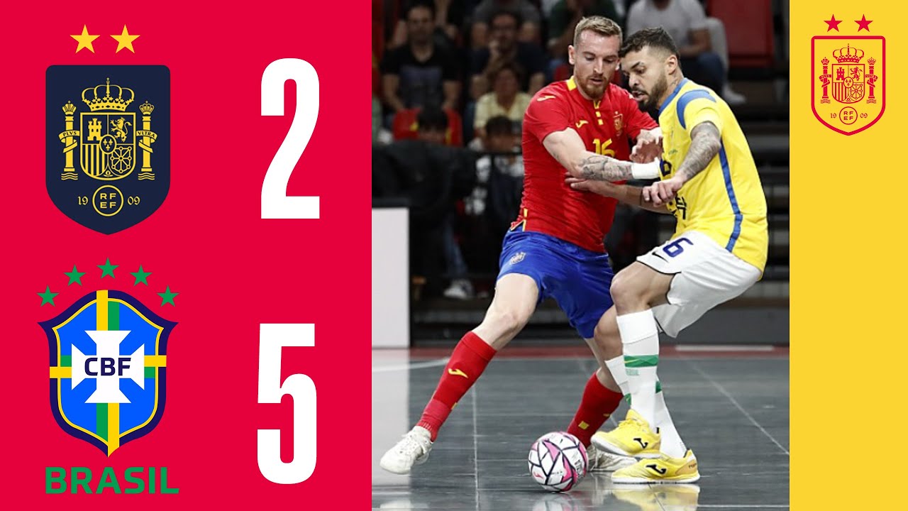 Resumen | España 2-5 Brasil (amistoso) | Fútbol Sala | 🔴 SEFUTBOL