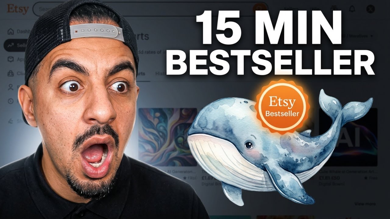 Я создала БЕСТСЕЛЛЕРНЫЙ клипарт для Etsy с помощью ИИ всего за 15 минут.