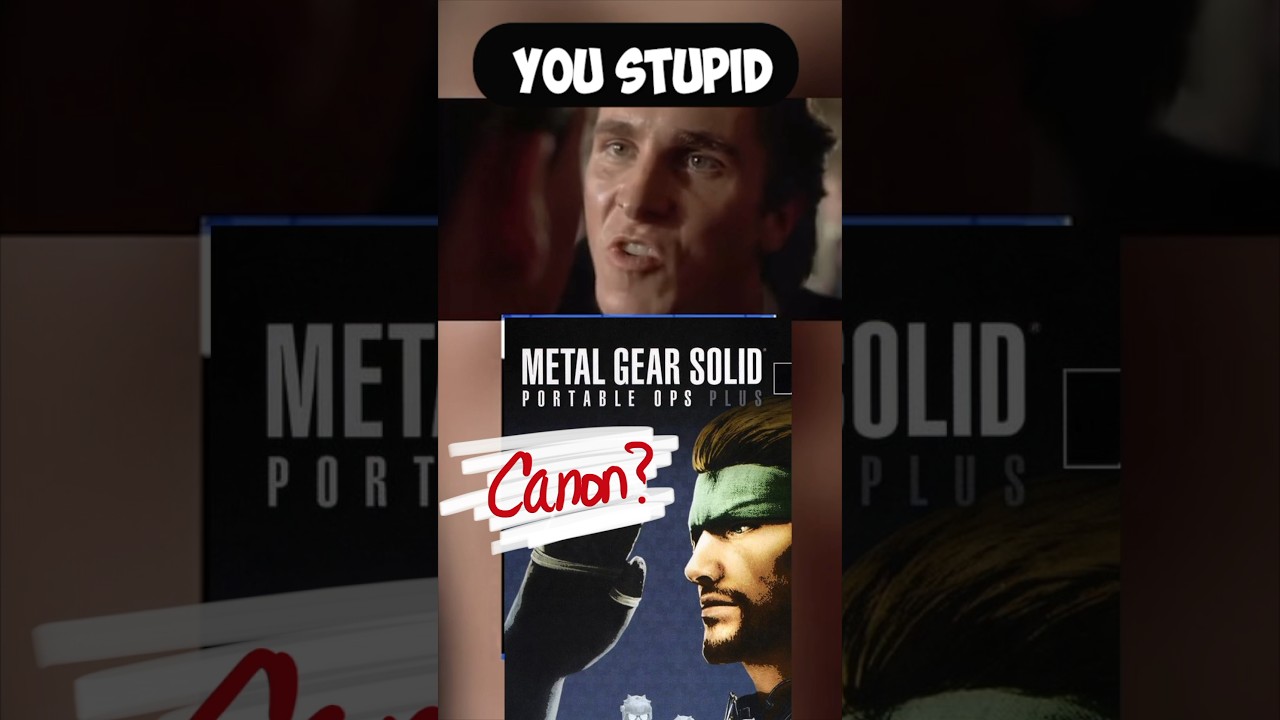 MGS Portable Ops is Canon?   #metalgearsolid