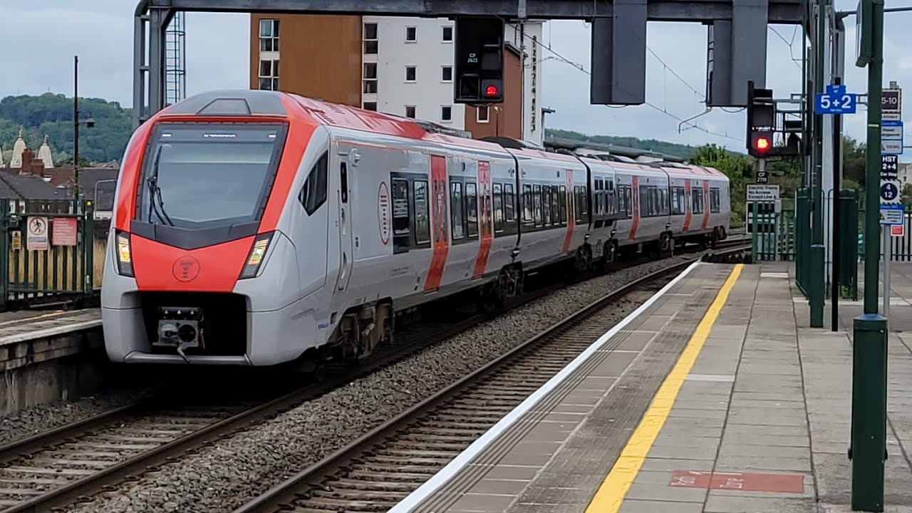 Trains At Cardiff Central Railway Station (Transport For Wales And Great Western Railway) 5/8/2024